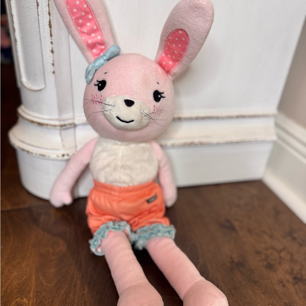 Matilda Jane Pink and White Plush Bunny Toy